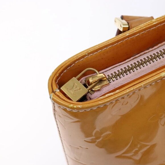LOUIS VUITTON Monogram Vernis Houston Bag Marshmallow Pink LV Auth - Picture 11 of 16